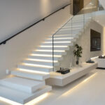 Muratura vetro e illuminazion per un design moderno