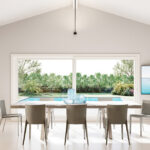 render interno di una villa moderna